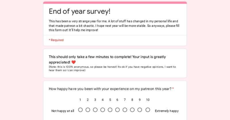 End of Year Survey (2023)