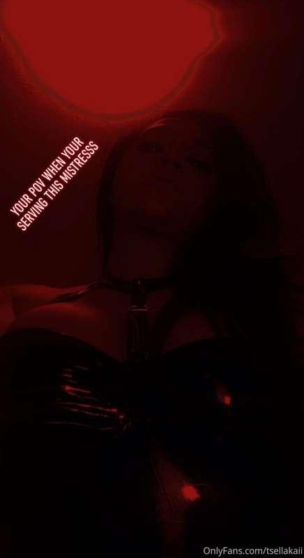 Your point of view when your slut ass is serving your mistre..