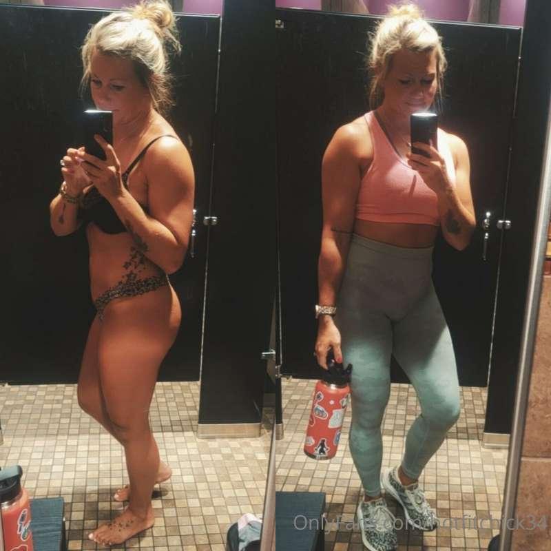 Couple Wednesday night gym selfies! 😘💪