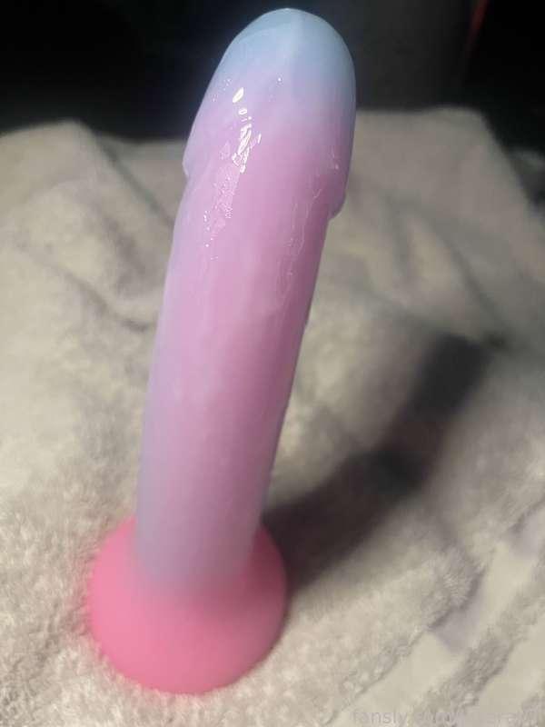 Tonight was so much fun, I loved being a messy little slut for you💕~ [Aftermath Photo of Dildo from tonights stream]