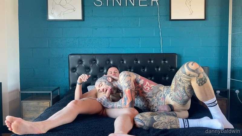 Getting sucked by the gorgeous @inkedbrln