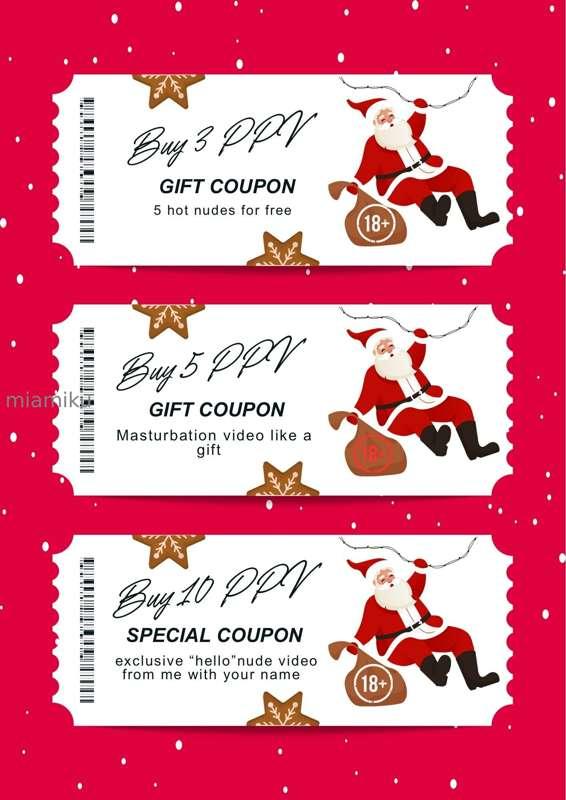 🎄CHRISTMAS VOUCHERS 🎄

🤶 Buy 3 PPV - 7 my the hottest nudes ..