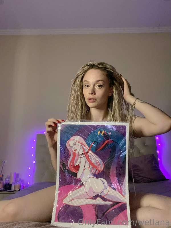 This painting is a gift from a friend of mine,
The snake is ..