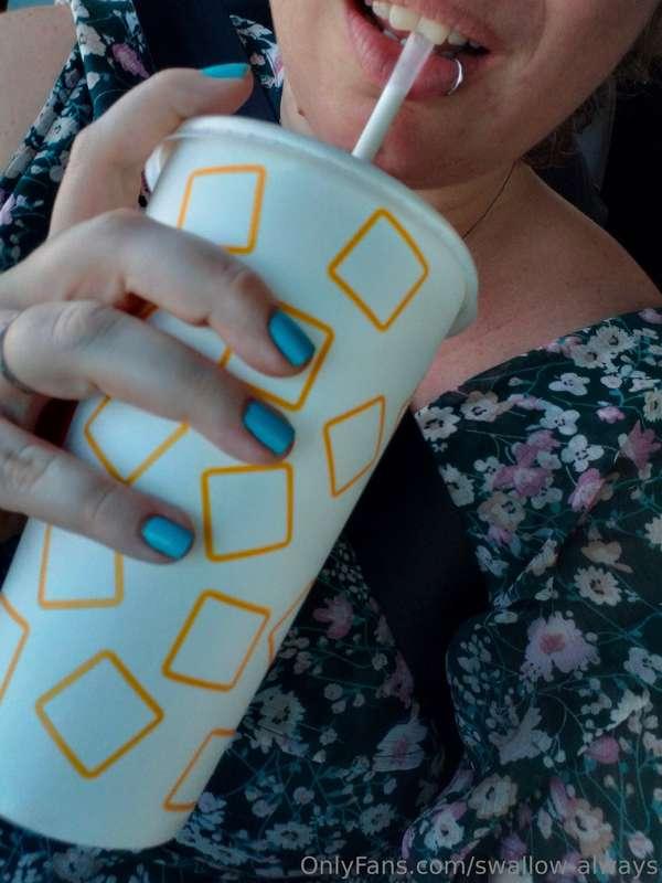 Nothing like a milkshake to cool myself down on such a hot d..
