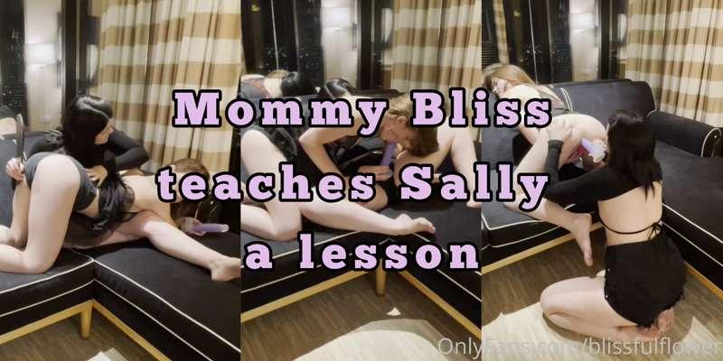 Sally was out late being a naughty slut so Mommy Bliss had t..