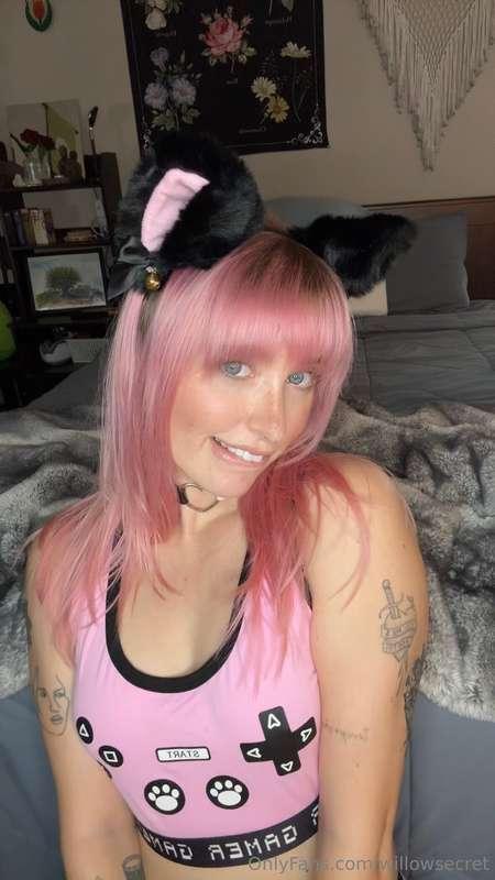 threw on my favorite cat ears and felt this little burst of ..