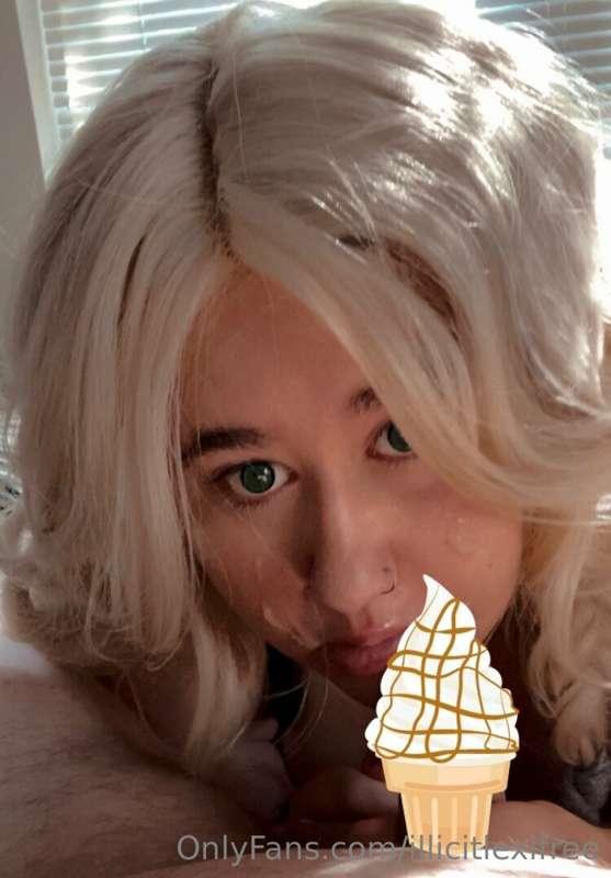I got some cream on my face!