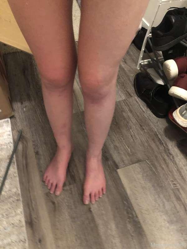 Just got home from exotic dancing All night. Come rub my leg..