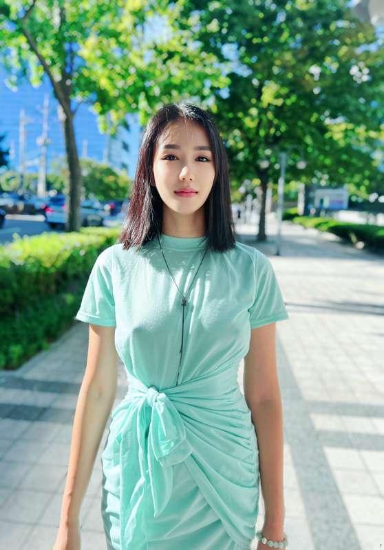 walking outside and getting wet in transparent dress