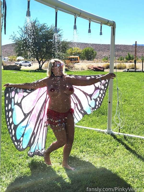 I felt so free fluttering around in the sun!