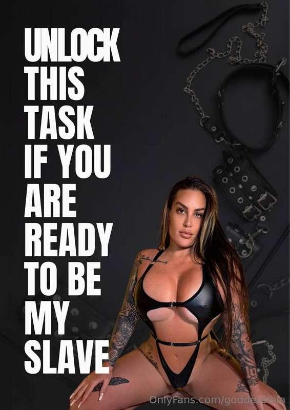 Are you my good obedient sissy slave? Unlock this slave task..