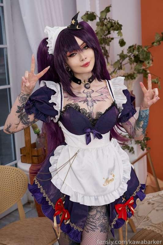 Fourth October HD set with Mona Megistus maid from Genshin Impact🧙

