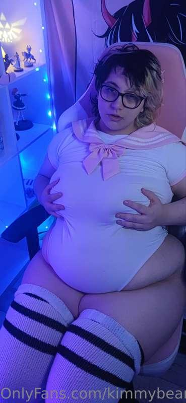 Oh no, I think my shirt got wet and my nipples are shining t..