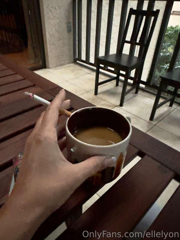 My morning routine is met with dark clouds and rain—which fo..