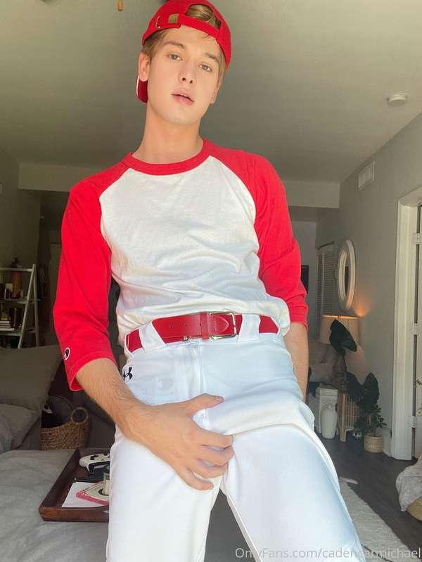 It’s my turn to bat and I can’t hide my boner 😅