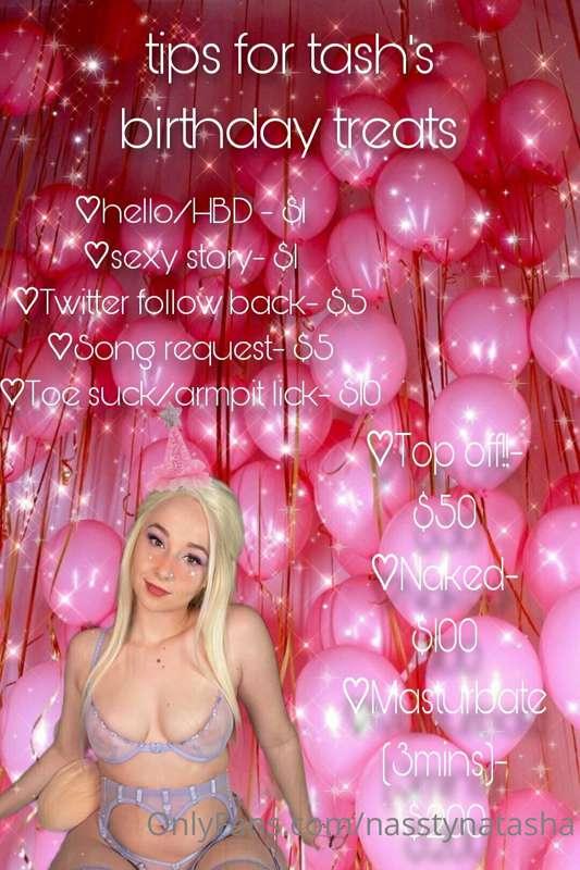 just a small lil menu for my birthday stream 💗 ill have 2 ti..