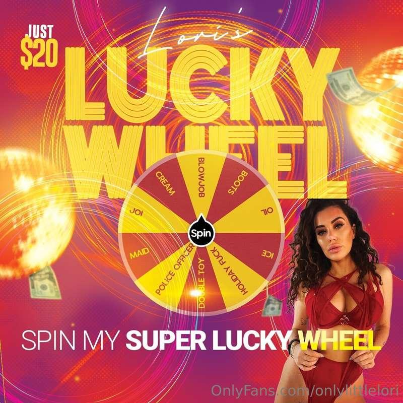 Loris SUPER LUCKY WHEEL has landed 🌟🌟Just $20 tip gets you a..