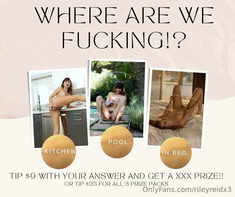 *NEW GAME* ***WHERE ARE WE FUCKING***
Tip $9 and tell me *wh..