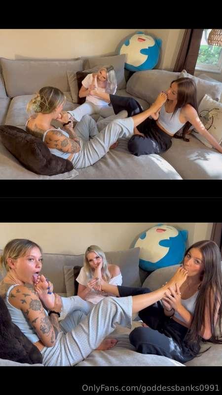 What a great sexy triple worship this turned out to be 🥵 , e..