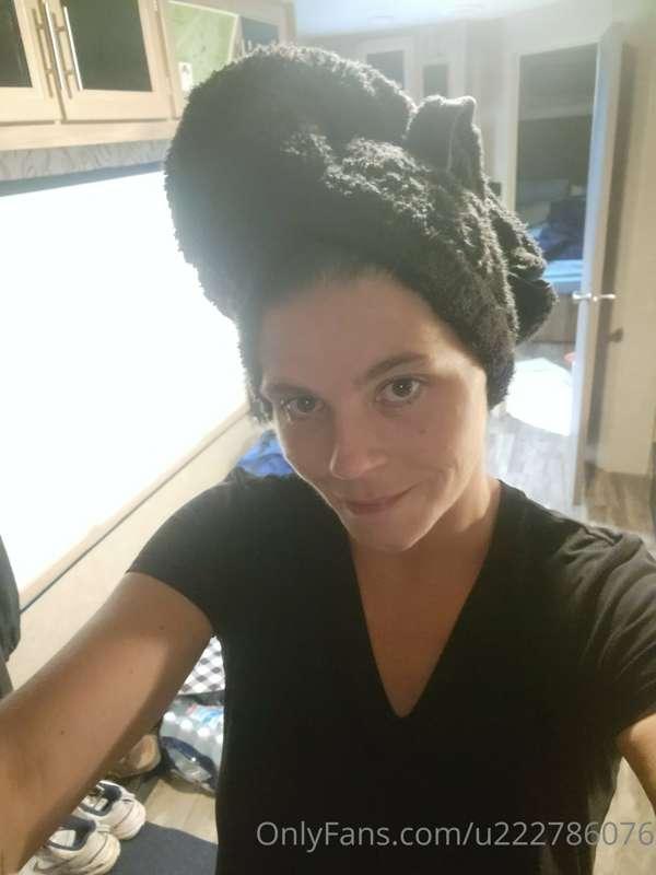 Freshly out of the shower. It felt so amazing.