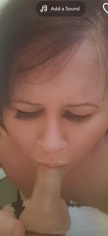 I love taking a cock or dildo deep throat. Mmm x