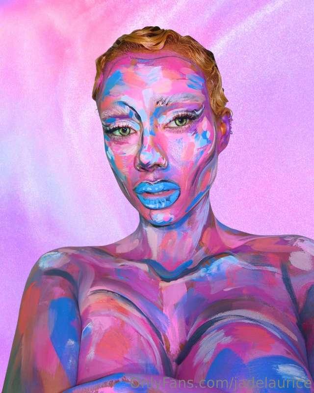 I turned myself into one of my paintings.. what do you think..