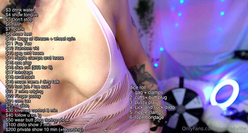 $50 dress off$100 nude oil and anal hook$200 deepthroating$3..