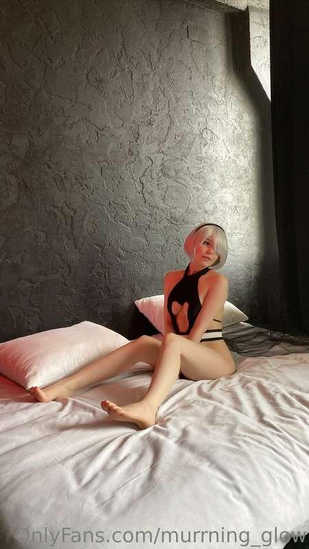 I'm sitting here on the bed, but I could be sitting on your ..