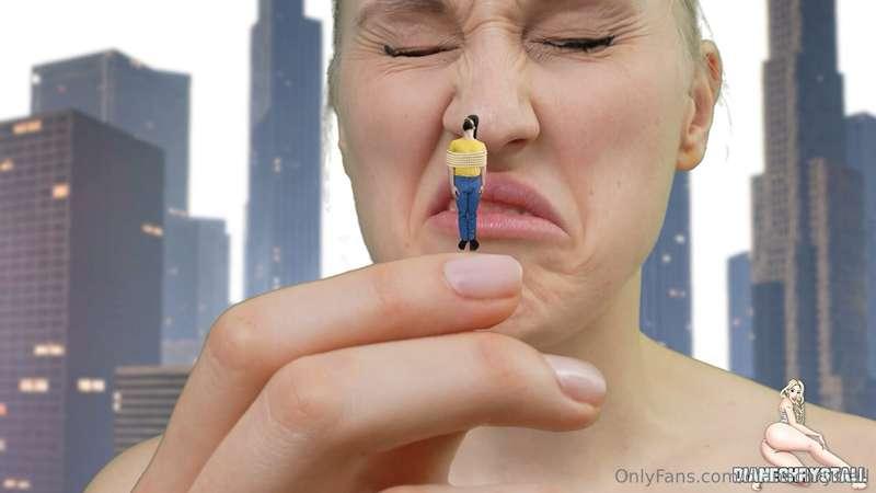 Do you like Giantess vore? I will eat you tiny man in one pi..