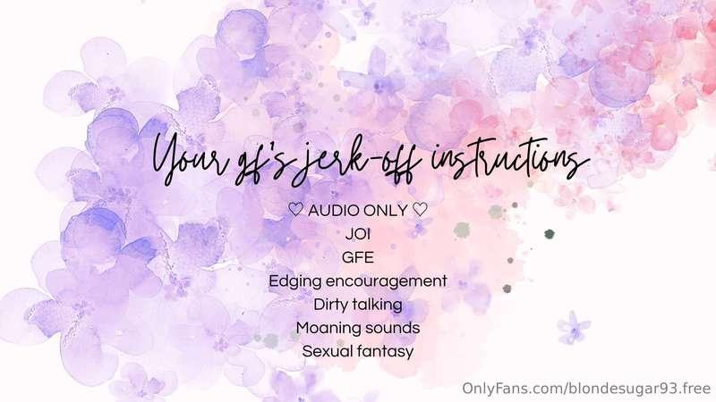 ***Your girlfriend's JOI (audio only)*** I'm away for work a..