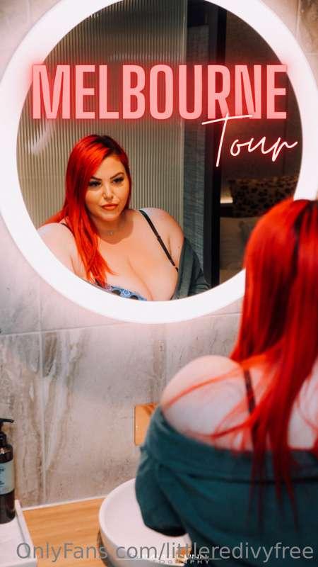 **Melbourne I'll be on tour next week, the 18th-22nd!**
For ..
