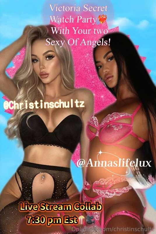 Join us tonight for a sexy VS fashion show watch party 💕💓 7 ..