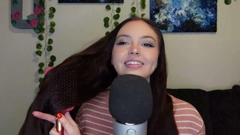 Hair brushing and whispers