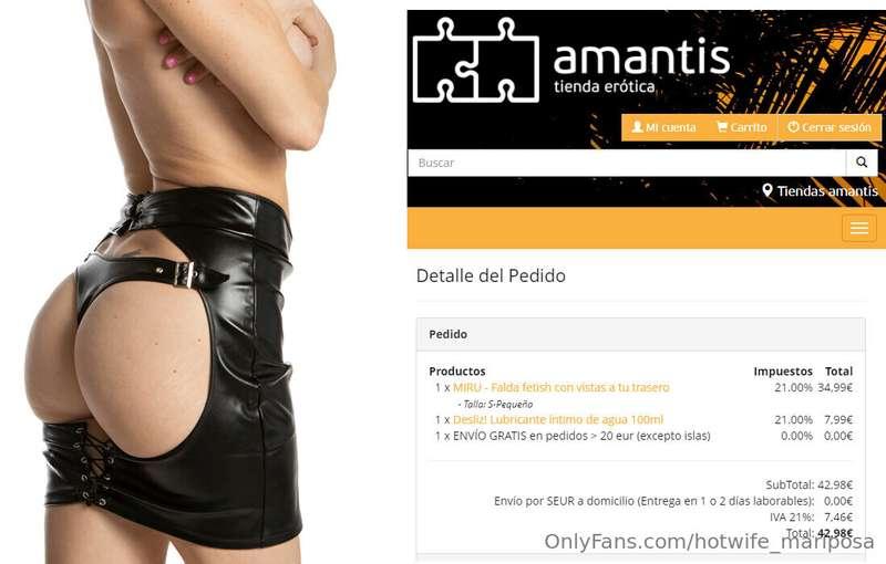 Me acabo de comprar esta faldita. En un par de días me llega..