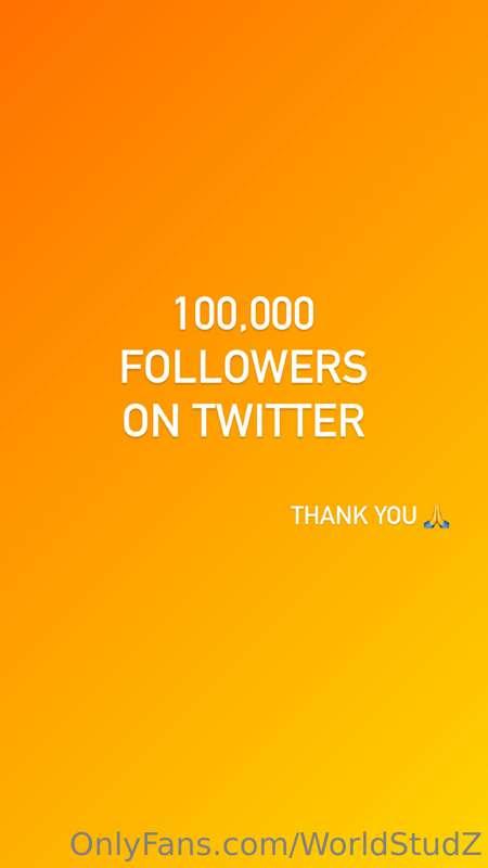 I’ve got a small occasion today. 
I reached 100K followers o..