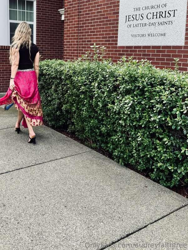 Naughty at church again, but with more nudity 🍑🍒🐱🥰🙏🏻😜 ass. P..