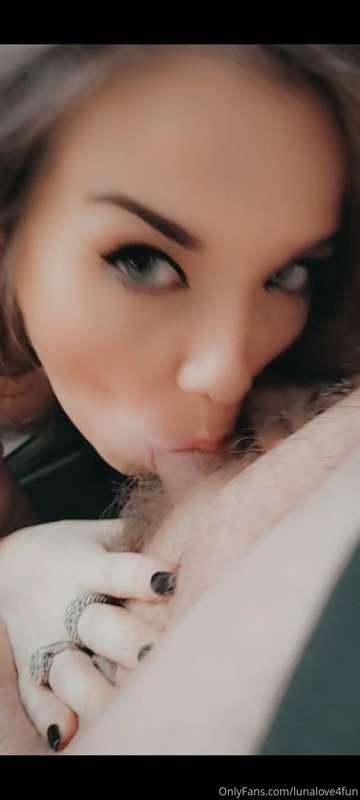 Fuck my dirty throat Daddy! Watch him tease me and then push..