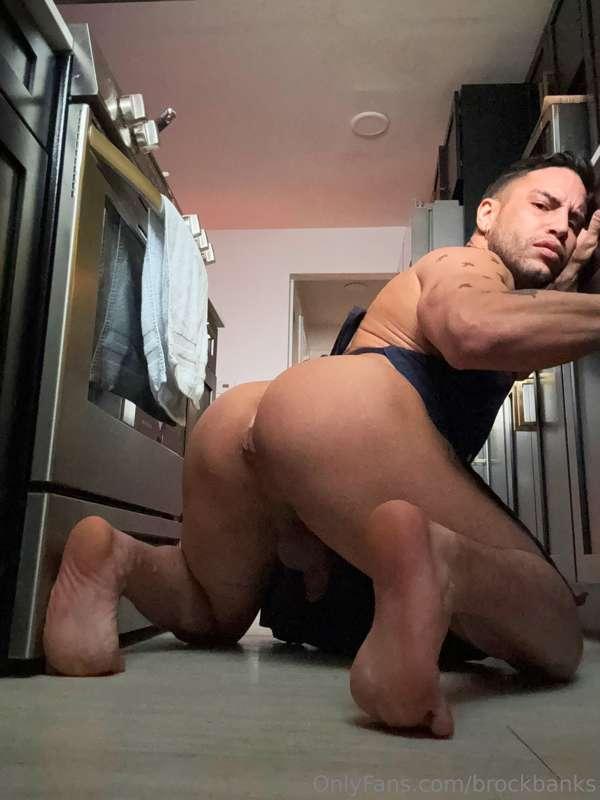 Just doing a little baking