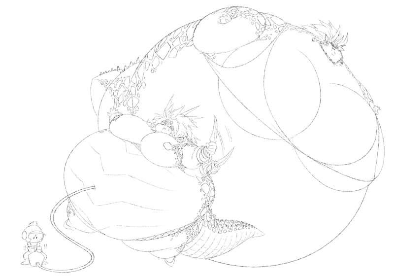 Raptora and Reptera (Lineart)