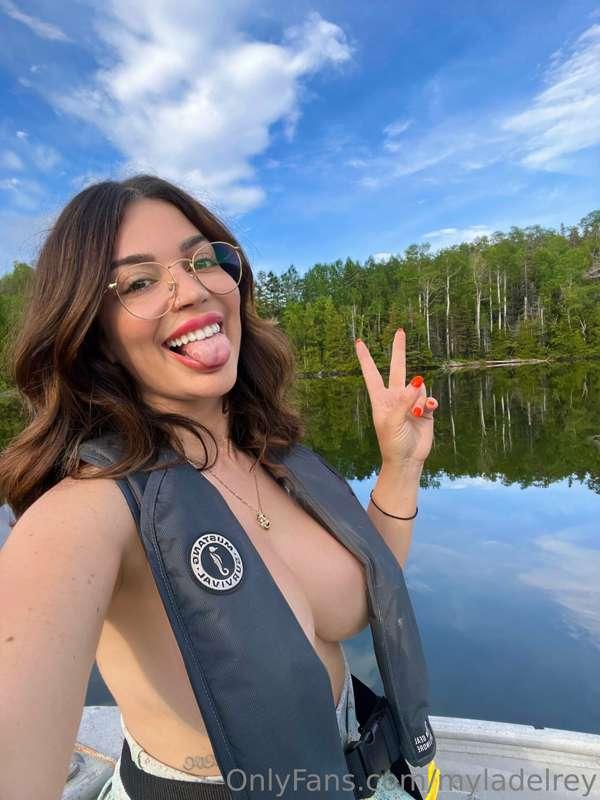 You must put on a life jacket if you are on a boat, but they..