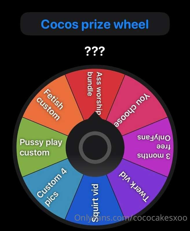 Play my wheel baby ✨ every spin is a win 💕 Cum see what priz..