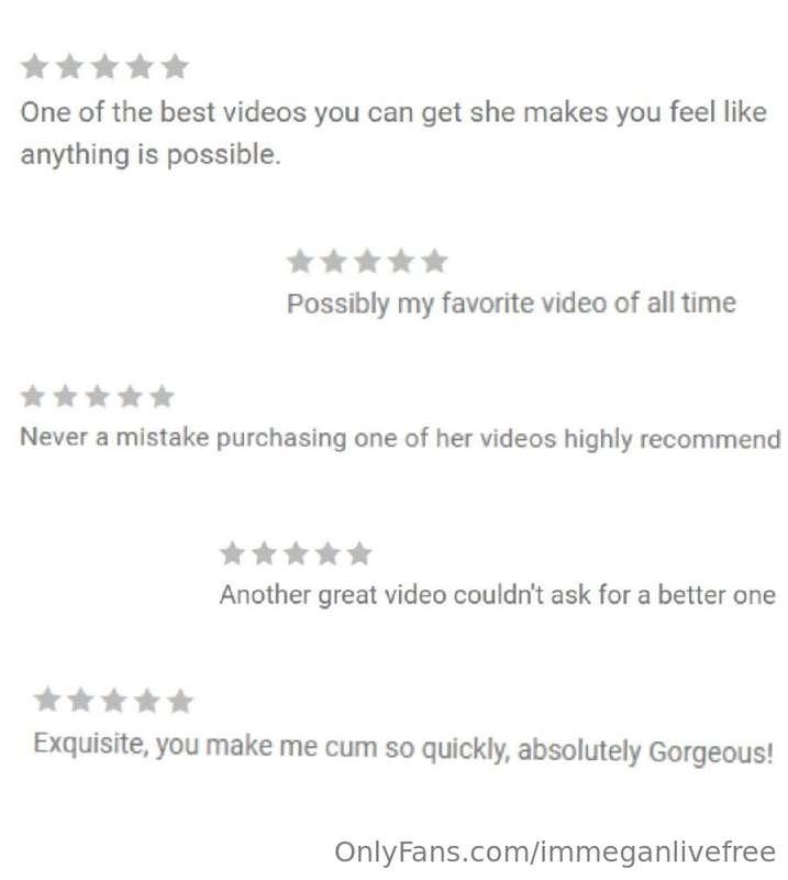 Some of your reviews after watching the exclusive videos ava..