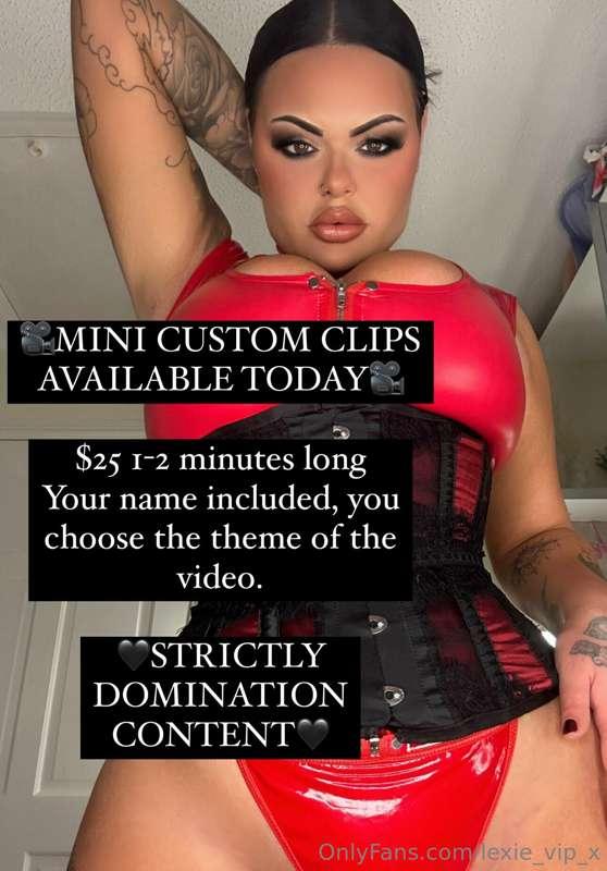 🖤🎥MINI CUSTOM CLIPS AVAILABLE ALL DAY!🎥🖤