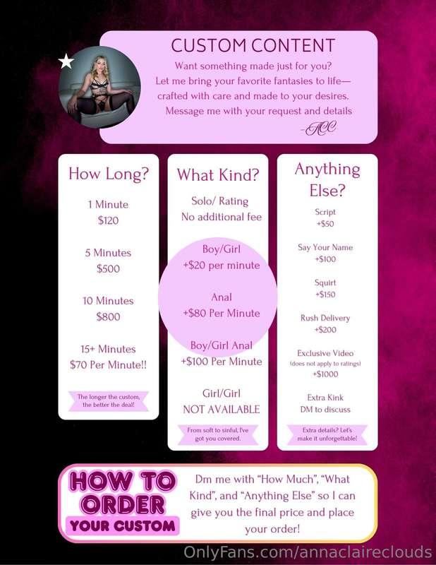 2 custom content spots open today only!Want something made j..
