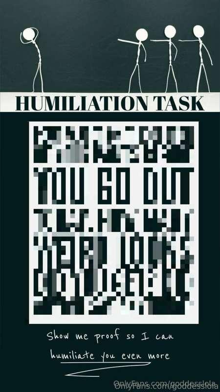 Humiliation Task for my loyal bitches!!! 😈