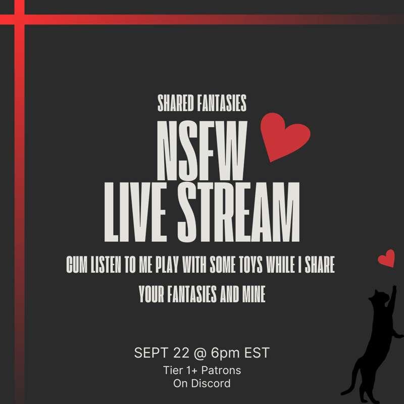 Shared Fantasies NSFW Live Stream - Next Friday! ❤️ [Tier 1+ Patrons] [Have Something to Share? ;)]  