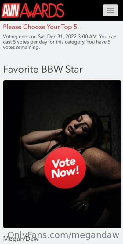 Did you remember to vote for your favourite bbws today? 👀
ht..