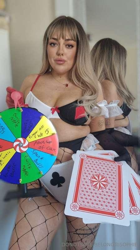 Spinning the task wheel 3 times and pulling a card to see ho..