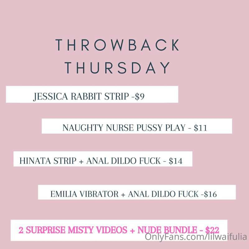***THROWBACK THURSDAY***
Throwin it back the best way I know..