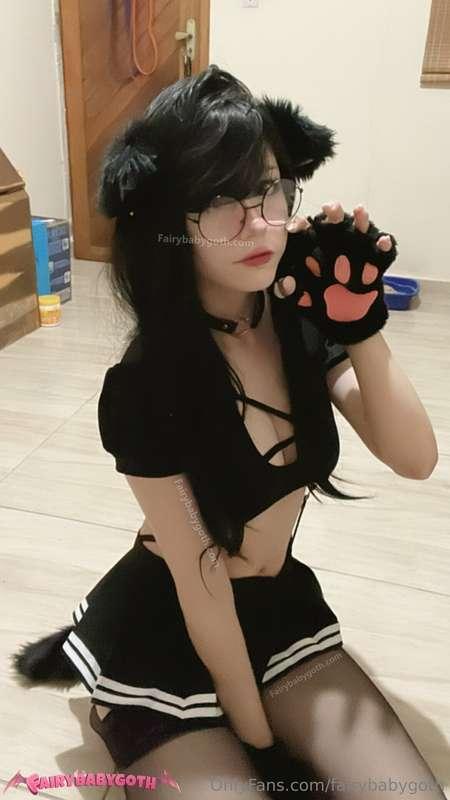 meow am I a cute kitty, daddy? 😻